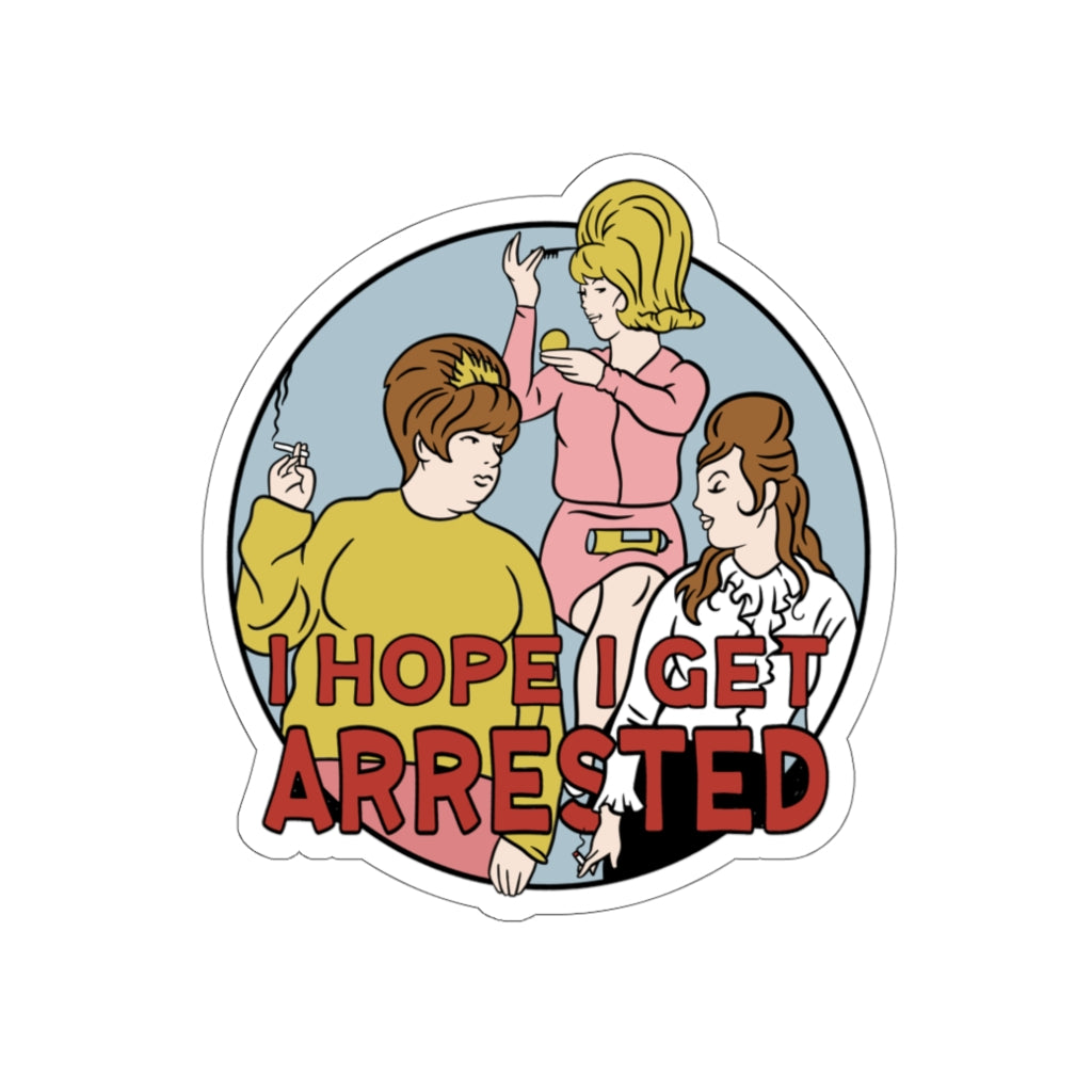 Arrested Sticker