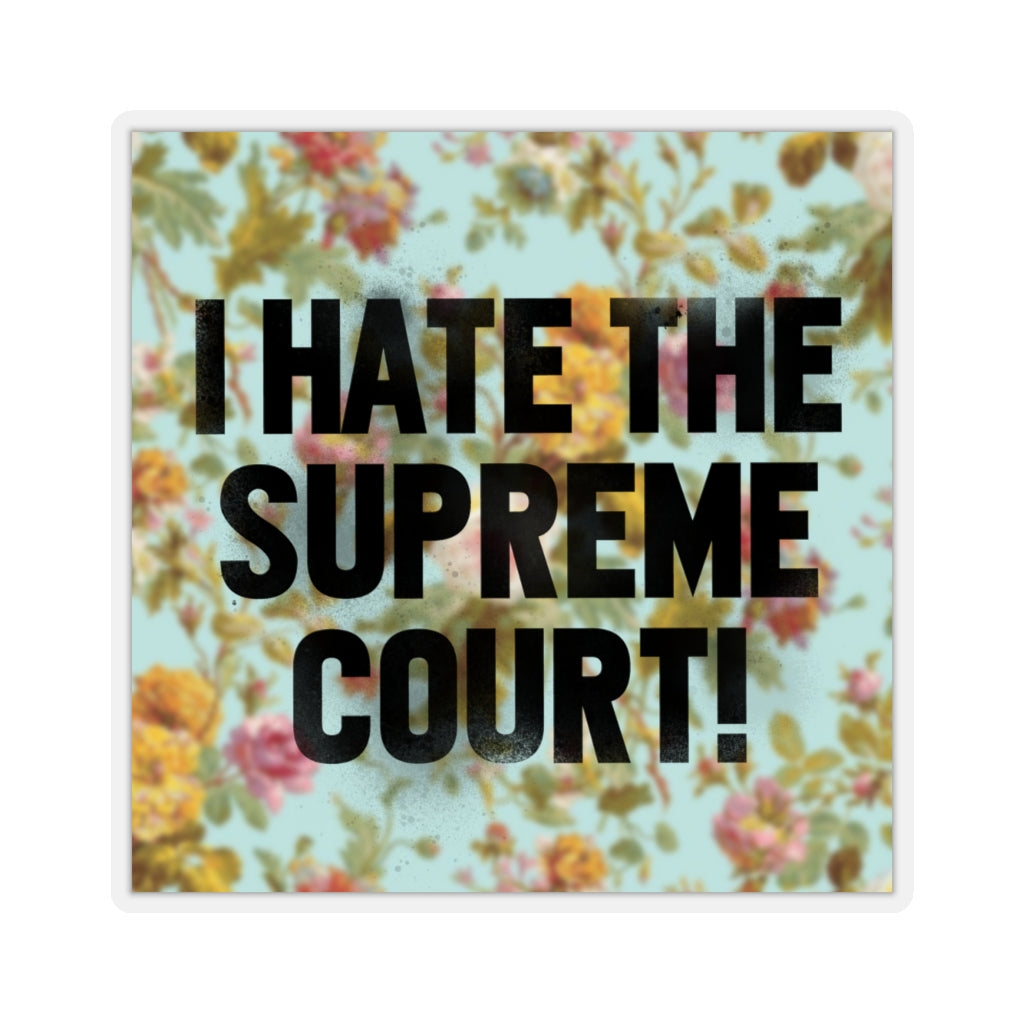 Supreme Court Floral Sticker