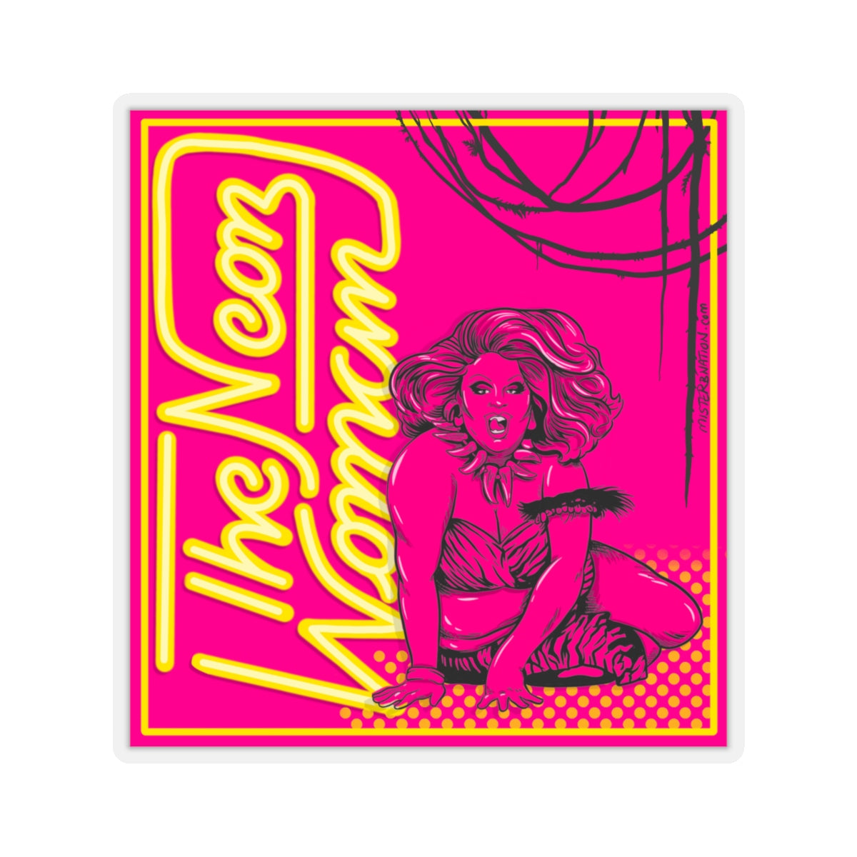 Neon Woman Stickers - MISTERBNATION