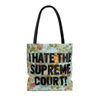 Supreme Court Floral Tote Bag