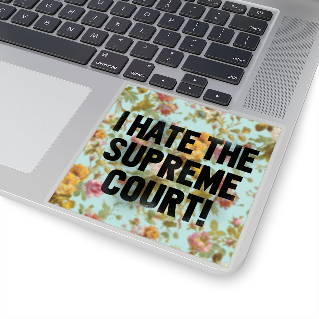 Supreme Court Floral Sticker